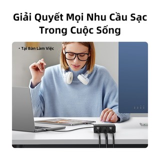 Bảng cắm ổ cắm UGREEN S6 Magic Cube với bảng cắm đa chức năng USB Trạm sạc đa cổng máy tính để bàn điện thoại máy tính