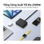 Bảng cắm ổ cắm UGREEN S6 Magic Cube với bảng cắm đa chức năng USB Trạm sạc máy tính để bàn đa cổng