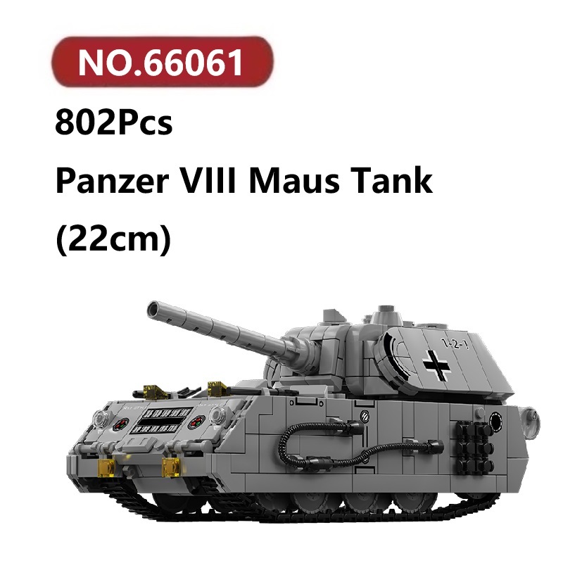 Panzer VIII Maus Xe Tăng Đồ Chơi Lắp Ráp Mô Hình 802Chi Tiết LEYI Tank ...