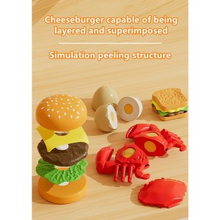 Hộp lưu trữ Hamburg trẻ em cắt trái cây âm nhạc mô phỏng đồ chơi, trái cây và rau quả có thể bóc vỏ thực phẩm và trái cây.