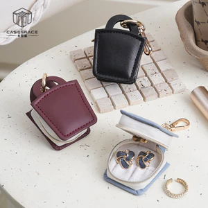 Casegrace Hộp Trang Sức Du Lịch Có Khóa Kéo, Lưu Trữ Nhẫn, Bông Tai, Vòng Cổ, Tặng Kèm Khóa