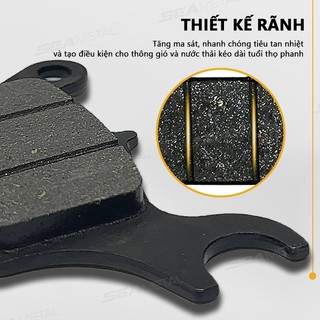 Seametal Má Phanh Xe Máy Phía Trước Phía Sau Đĩa Phanh Má Xe Đạp Điện Caliper Honda Click 125i Wave 110i Beat