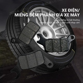 Seametal Má Phanh Xe Máy Phía Trước Phía Sau Đĩa Phanh Má Xe Đạp Điện Caliper Honda Click 125i Wave 110i Beat