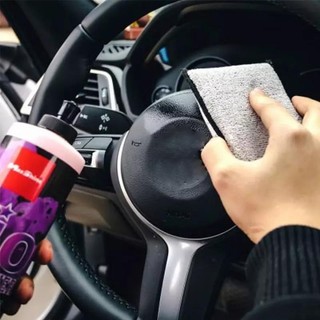 Seametal 3 Chiếc Rửa Xe Bọt Biển Khối Mềm Hai Mặt Microfiber Chà Bọt Biển Dụng Cụ Làm Sạch Ô Tô