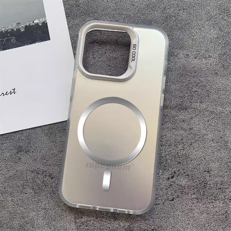 Ốp điện thoại siêu từ tính sạc không dây Xiaomi Mi 11 Lite 12T 13T 14 14T 15T Pro 4G 5G Vỏ lăng kính phát sáng màu chống rơi