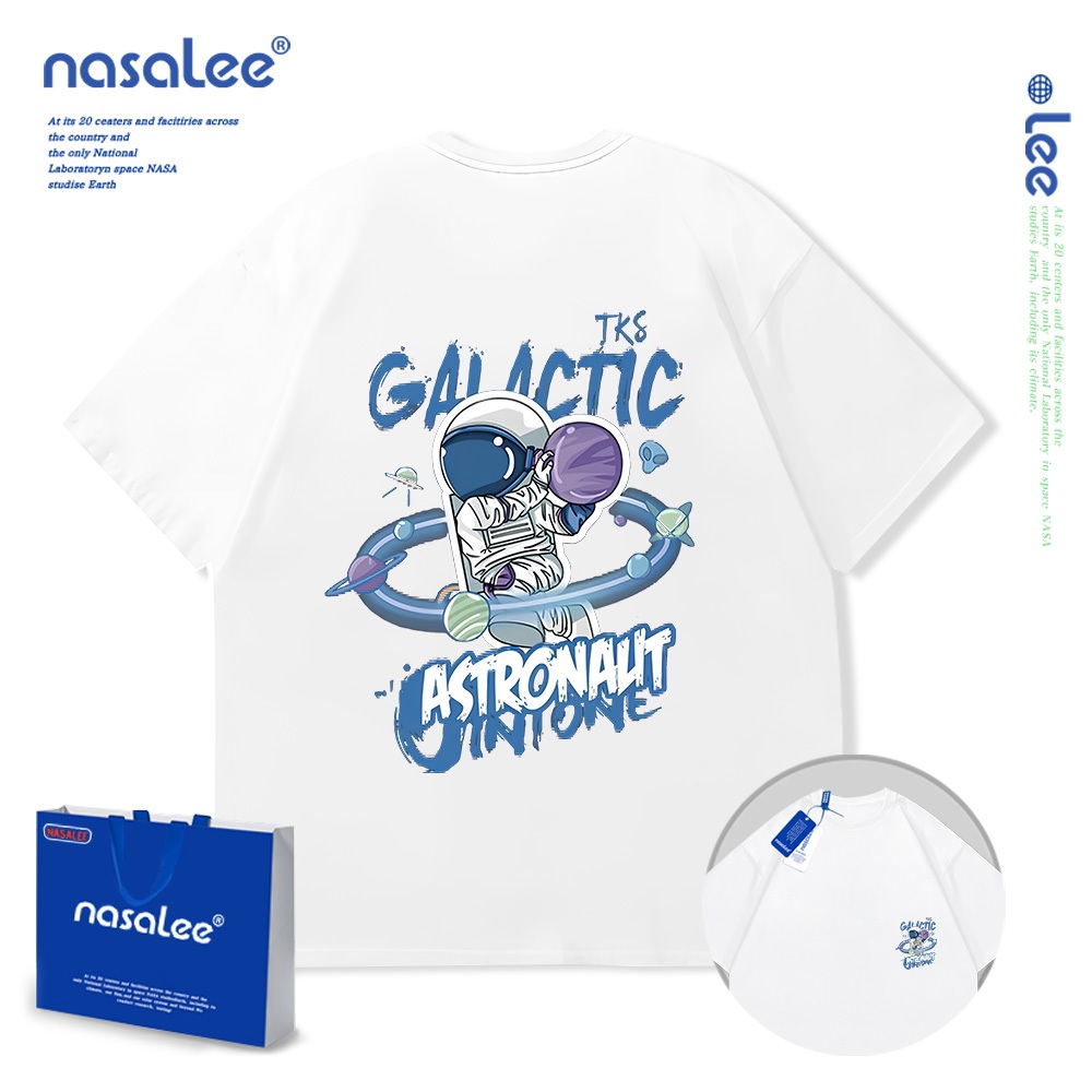 Nasa Pure Cotton Tay Ngắn 2025 Phong Cách Mới Trẻ Em Tay Ngắn Mềm Mại Thoải Mái Thời Trang Dễ Thương