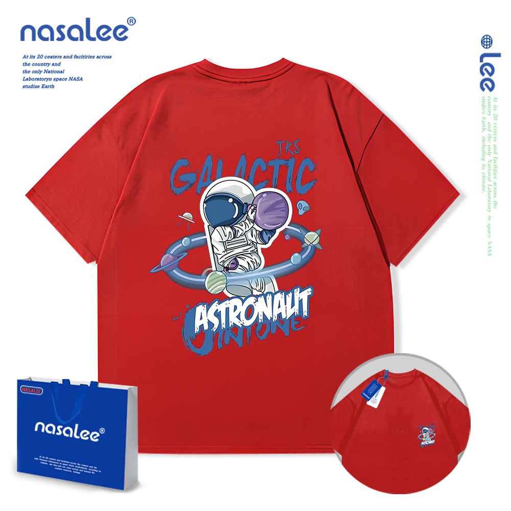 Nasa Pure Cotton Tay Ngắn 2025 Phong Cách Mới Trẻ Em Tay Ngắn Mềm Mại Thoải Mái Thời Trang Dễ Thương