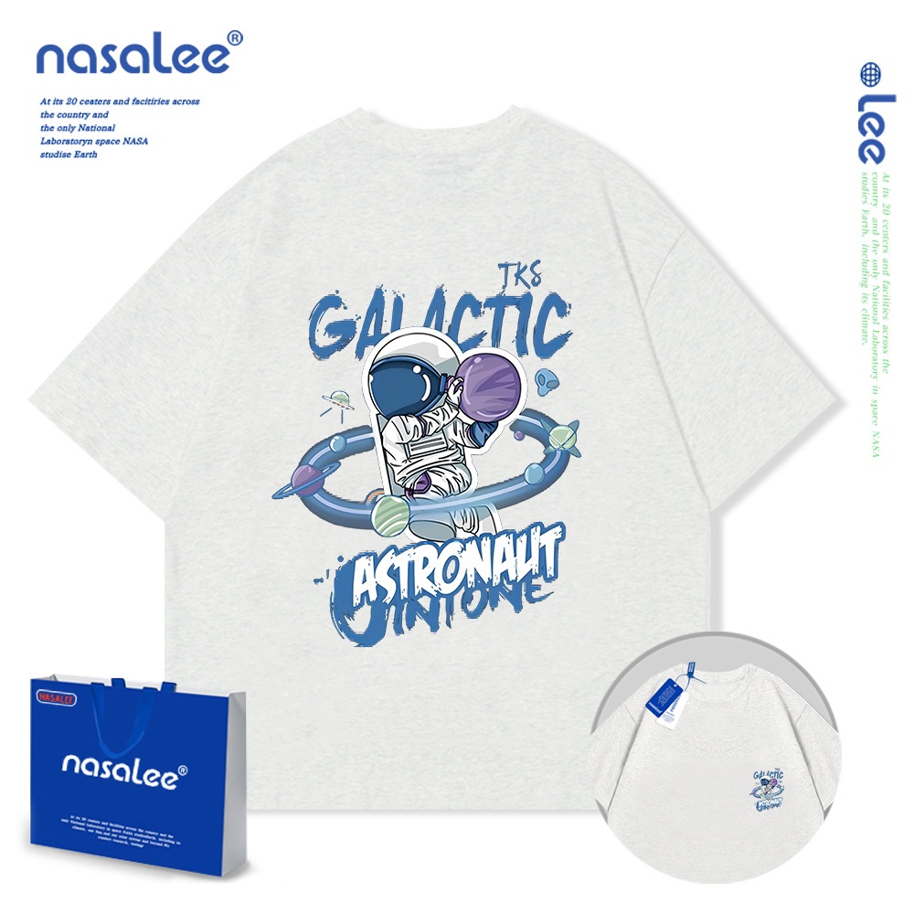 Nasa Pure Cotton Tay Ngắn 2025 Phong Cách Mới Trẻ Em Tay Ngắn Mềm Mại Thoải Mái Thời Trang Dễ Thương
