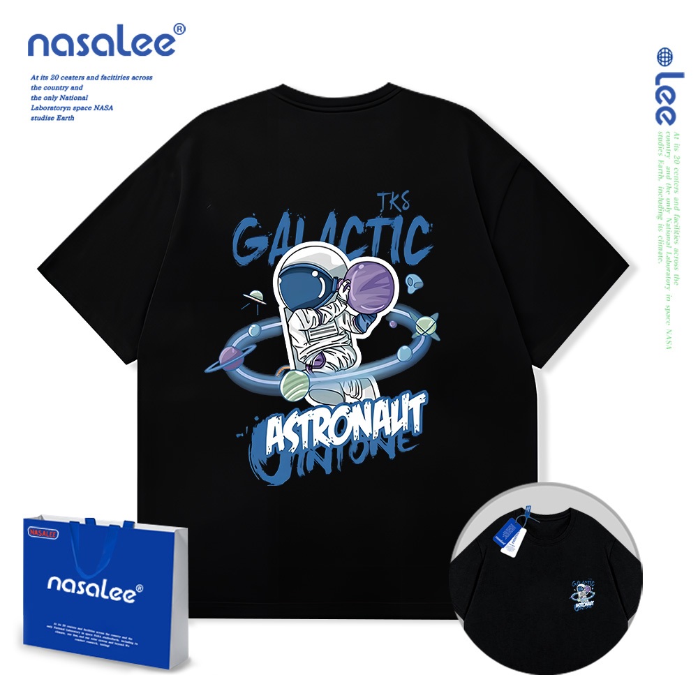 Nasa Pure Cotton Tay Ngắn 2025 Phong Cách Mới Trẻ Em Tay Ngắn Mềm Mại Thoải Mái Thời Trang Dễ Thương