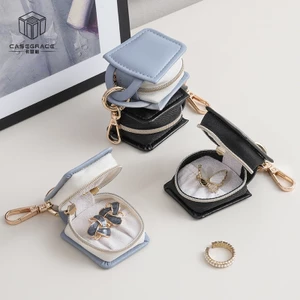 Casegrace Du Lịch Jewerly hộp Nhung Nhẫn Hộp Trang Sức Bao Bì Hộp Trang Sức Tổ Chức Nhẫn Hộp