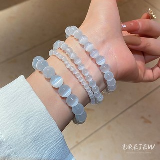 Drejew Vòng tay đính cườm đá mắt mèo ngọt ngào hàng ngày đi lại vòng tay đính cườm thích hợp tinh tế đơn giản vòng tay cao cấp trang trí tay