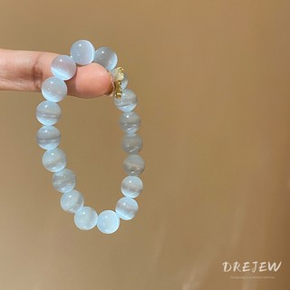 Drejew Vòng tay đính cườm đá mắt mèo ngọt ngào hàng ngày đi lại vòng tay đính cườm thích hợp tinh tế đơn giản vòng tay cao cấp trang trí tay