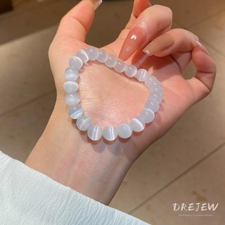 Drejew Vòng tay đính cườm đá mắt mèo ngọt ngào hàng ngày đi lại vòng tay đính cườm thích hợp tinh tế đơn giản vòng tay cao cấp trang trí tay
