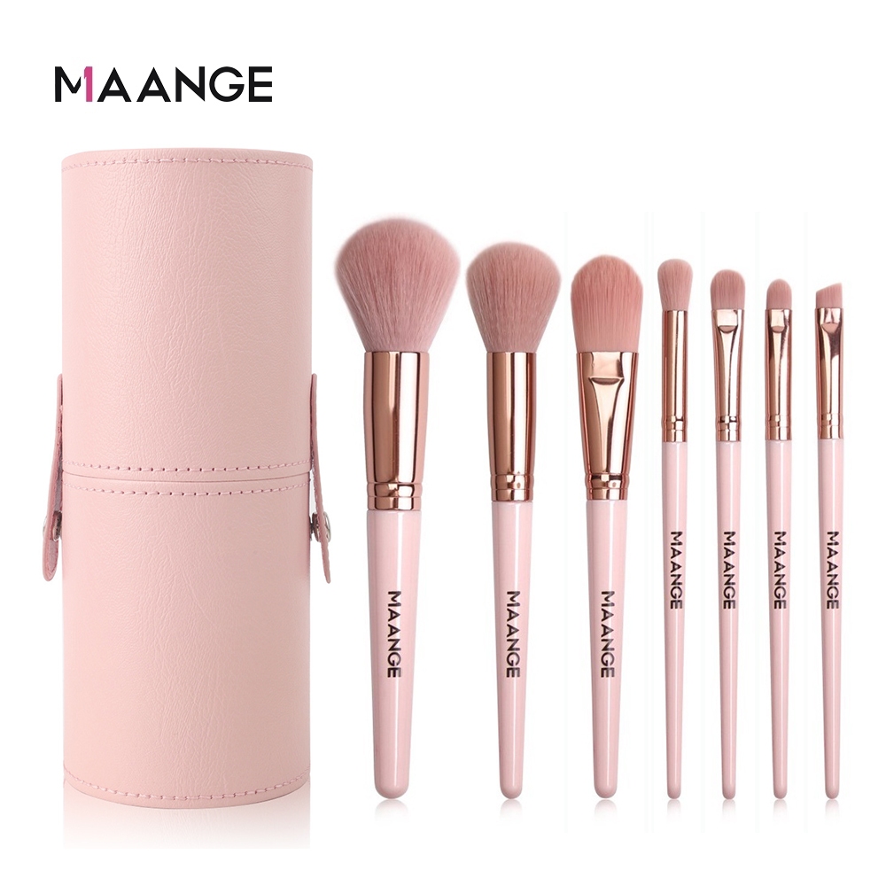 Ảnh Set 7 cọ trang điểm MAANGE tán phấn má hồng phấn phủ che khuyết điểm phấn mắt tiện lợi 5861 1