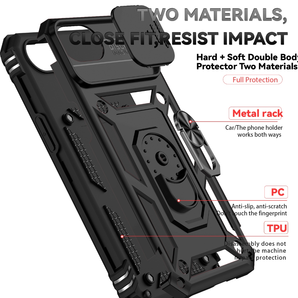 Dành Cho iPhone 17E 2026 iPhone17E Ốp Lưng Chống Sốc Vỏ Nhẫn Giữ PC Cứng Điện Thoại Vỏ Giáp
