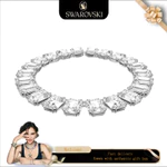 Swarovski (Mới) Vòng Cổ Nữ Thời Trang Bạc S925 Quá Khổ Giả Pha Lê Hình Bát Giác Cắt Pha Lê Trắng Đá Quý Millenia Vòng Cổ Quà Tặng Ngày Lễ Tình Nhân Sinh Ra Đời — ảnh 1