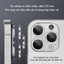Bảo vệ ống kính máy ảnh OSGEER cho iPhone 11 12 13 14 15 16 Pro Max, [Khay lắp đặt 1 bước] Kính cường lực bảo vệ màn hình Kim loại - XYW313