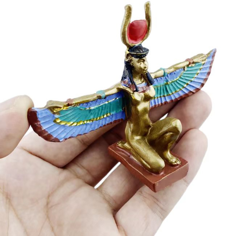 Nữ thần thần thần thoại Ai Cập Isis mô phỏng thủ công trang trí nhà cửa lưu niệm mô hình tượng nhỏ