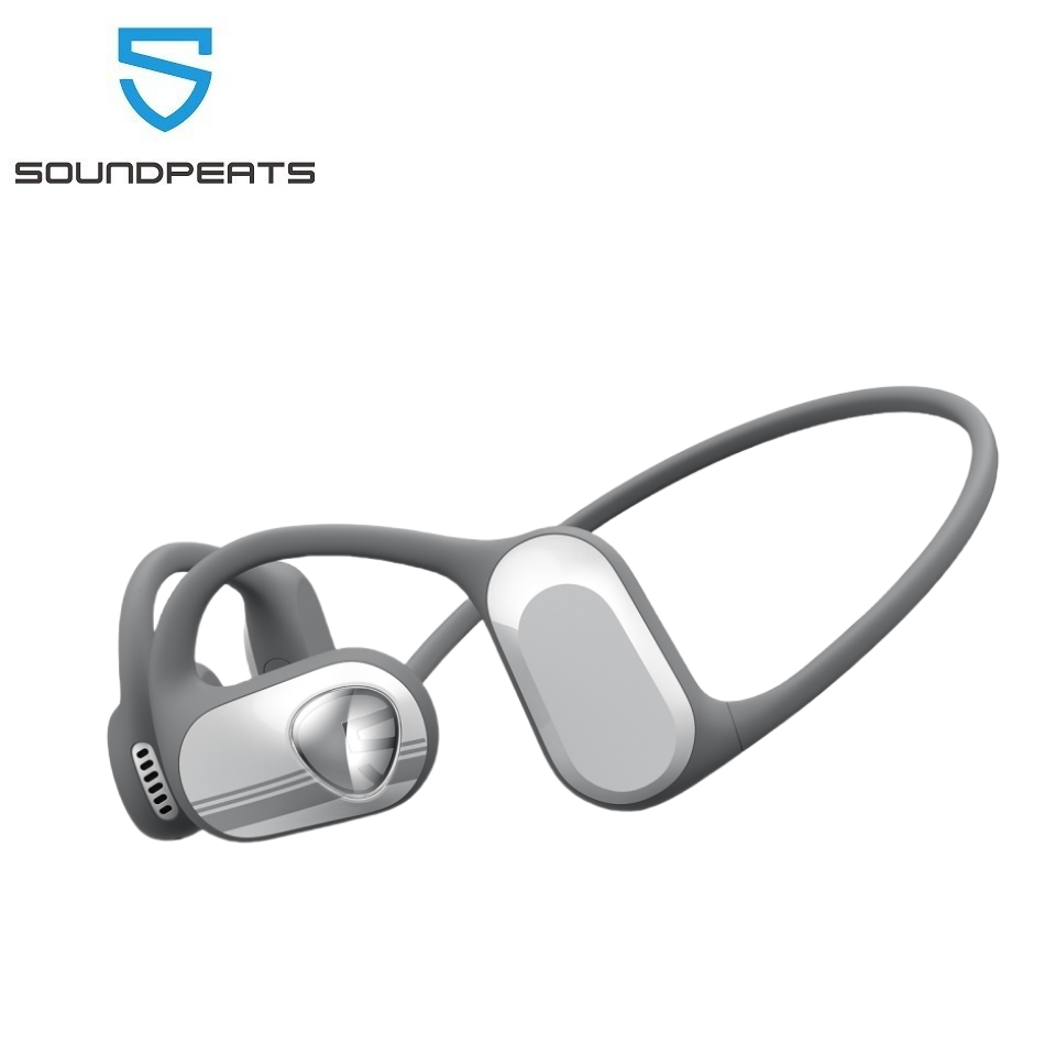 Ảnh Tai nghe tai mở SoundPEATS RunFree (Màu xám) Tai nghe dẫn truyền không khí Trình điều khiển 16,2mm Thời gian chơi 14 giờ với băng đô Tai nghe thể thao Bluetooth 5.3 1