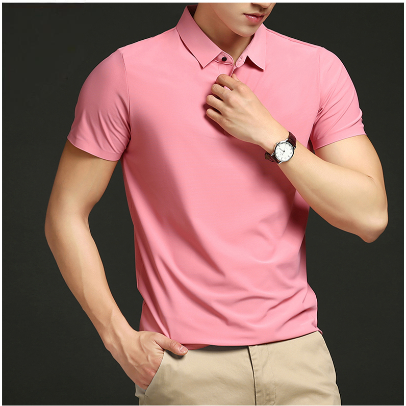 Áo Sơ Mi Polo Nam Oversize Công Sở Rời Áo Polo Đen Thời Trang Trơn Áo Thun Làm Việc