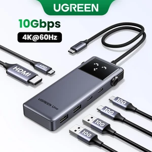 【4K@60Hz 】Hub USB-C 6 trong 1 UGREEN Uno có cổng dữ liệu USB-C & USB-A 10Gbps, HDMI 4K@60Hz cho MacBook Pro/Air, iPad Pro, Surface, XPS, Thinkpad, v.v.
