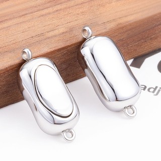 Được đánh bóng bằng thép không gỉ Thỏi khóa Trang sức tự làm Vòng tay ngọc trai Phụ kiện vòng cổ