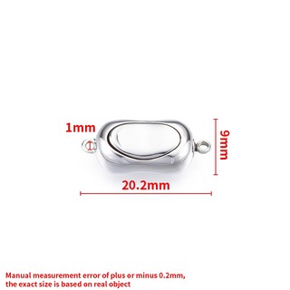 Được đánh bóng bằng thép không gỉ Thỏi khóa Trang sức tự làm Vòng tay ngọc trai Phụ kiện vòng cổ