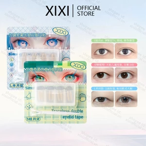 Xixi 200 Miếng Dán Băng Mí Mắt Đôi Ren Thiên Nhiên Trong Suốt Sọc Màu Be Tự Dính Trang Điểm Mắt Tự Nhiên Trang Điểm Với Dụng Cụ NO.GJ-165