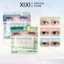 Xixi 200 Miếng Dán Băng Mí Mắt Đôi Ren Thiên Nhiên Trong Suốt Sọc Màu Be Tự Dính Trang Điểm Mắt Tự Nhiên Trang Điểm Với Dụng Cụ NO.GJ-165