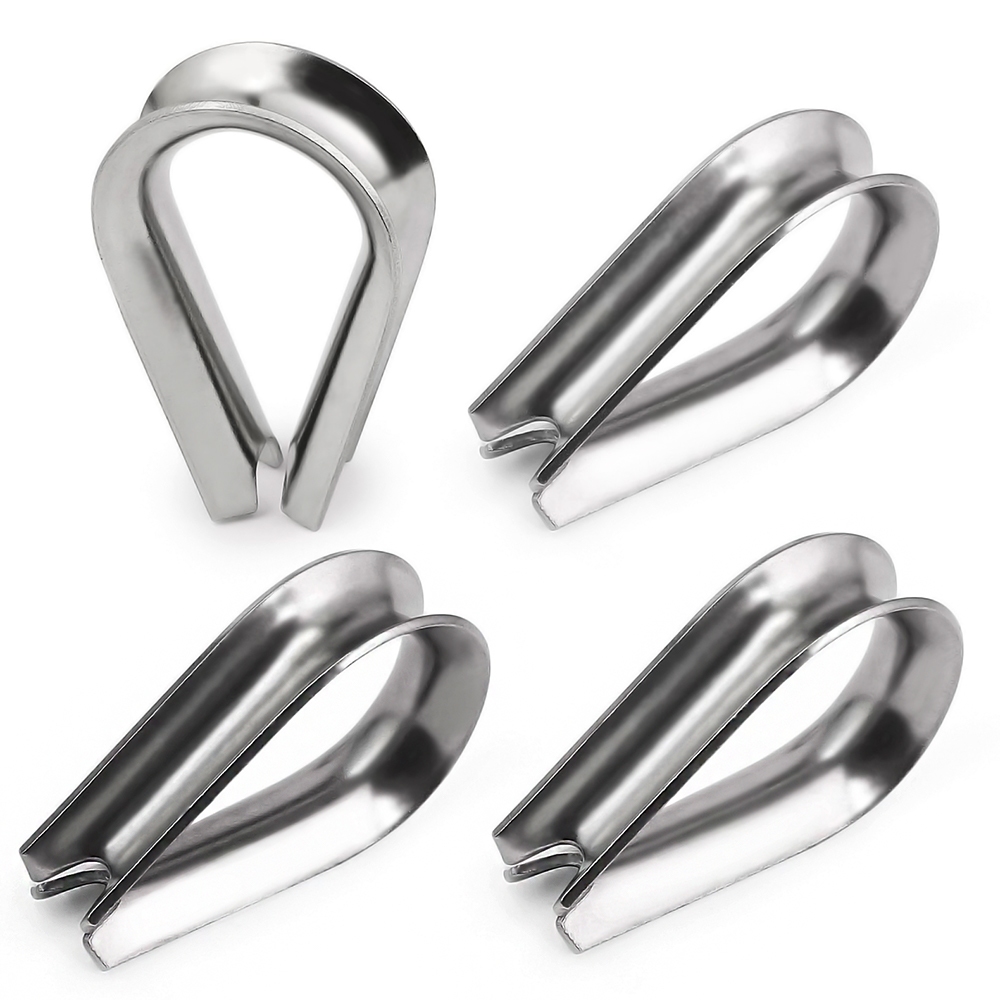 M2-M10 304 Cáp Thép Không Gỉ Dây Thép Dây Bảo Vệ Vòng Cố Định Vòng Thép Không Gỉ