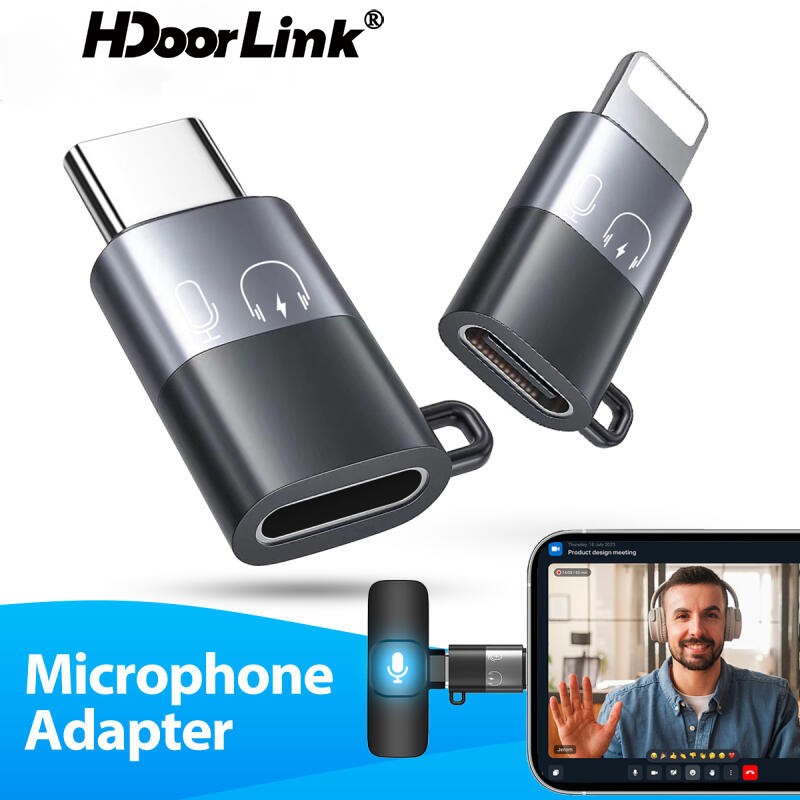 Ảnh Bộ chuyển đổi HdoorLink OTG USB-C sang IOS cho bộ chuyển đổi ghi âm sạc micro Lavalier Type C sang IOS 1