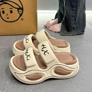 Dép 6CM Nữ Giá Trị Cao Mới Chống Trơn Trượt Nhà Đế Mềm Xu Hướng Đáy Dày Chống Mùi Đơn Giản Có Thể Đeo Bên Ngoài Dép sandal