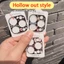 Phong Cách Rỗng Hoạt Hình Bảo Vệ Ống Kính Thích Hợp Cho iPhone 16ProMax Ống Kính Miếng Dán iphone15Pro Điện Thoại Di Động Acrylic Ống Kính Bảo Vệ Phim Thích Hợp Cho 13mini 13 14 15