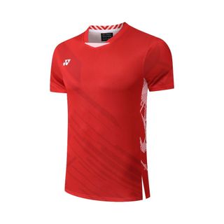 2025 Mới Yonex Quần Áo Cầu Lông Nam Nữ Tay Ngắn Sấy Tốc Độ Quần Áo Thể Thao Thanh Niên Thi Đấu Quần Áo Tập Luyện Quần Áo