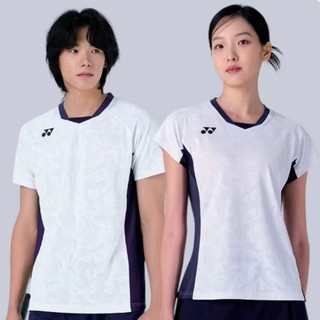 Áo sơ mi cầu lông Yonex Hàn Quốc mới, áo cặp đôi nam nữ, bộ đồ tennis, tay ngắn học sinh, khô nhanh, thoáng khí