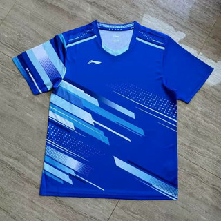 LI NING 2025 Mới Nam Nữ Lý Ning Quần Áo Bóng Bàn Đội Quốc Gia Vương Chuqin Sun Yingsha Bóng Bàn Tay Ngắn