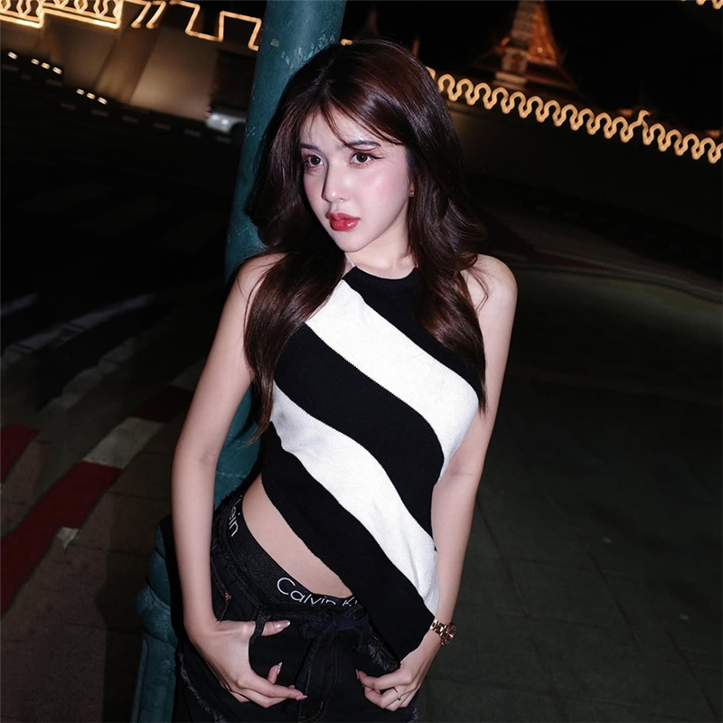 Cutenew Áo Vest Gợi Cảm Lưng Dây Tắt Tay Skinny Cá Tính Niche Nóng Gà Con Nhìn Mỏng Hơn Thời Trang Không Khí Phong Cách Nóng Mới