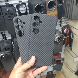 Ốp Điện Thoại Sợi Carbon Aramid Nguyên Chất Cho Samsung Galaxy S25 Ultra S25 Plus Siêu Mỏng Chống Sốc Ốp Lưng Sợi Aramid