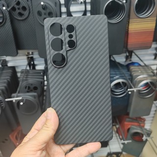 Ốp Điện Thoại Sợi Carbon Aramid Nguyên Chất Cho Samsung Galaxy S25 Ultra S25 Plus Siêu Mỏng Chống Sốc Ốp Lưng Sợi Aramid