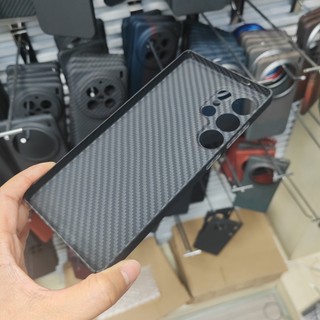 Ốp Điện Thoại Sợi Carbon Aramid Nguyên Chất Cho Samsung Galaxy S25 Ultra S25 Plus Siêu Mỏng Chống Sốc Ốp Lưng Sợi Aramid