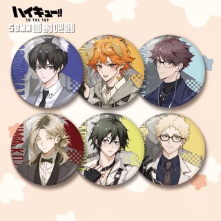 Anime Haikyuu!! Hinata Shouyou Kageyama tobio Kozume Huy Hiệu Nút Cài Áo Cosplay Bộ Sưu Tập Đồ Chơi Túi Trang Trí Quà Tặng