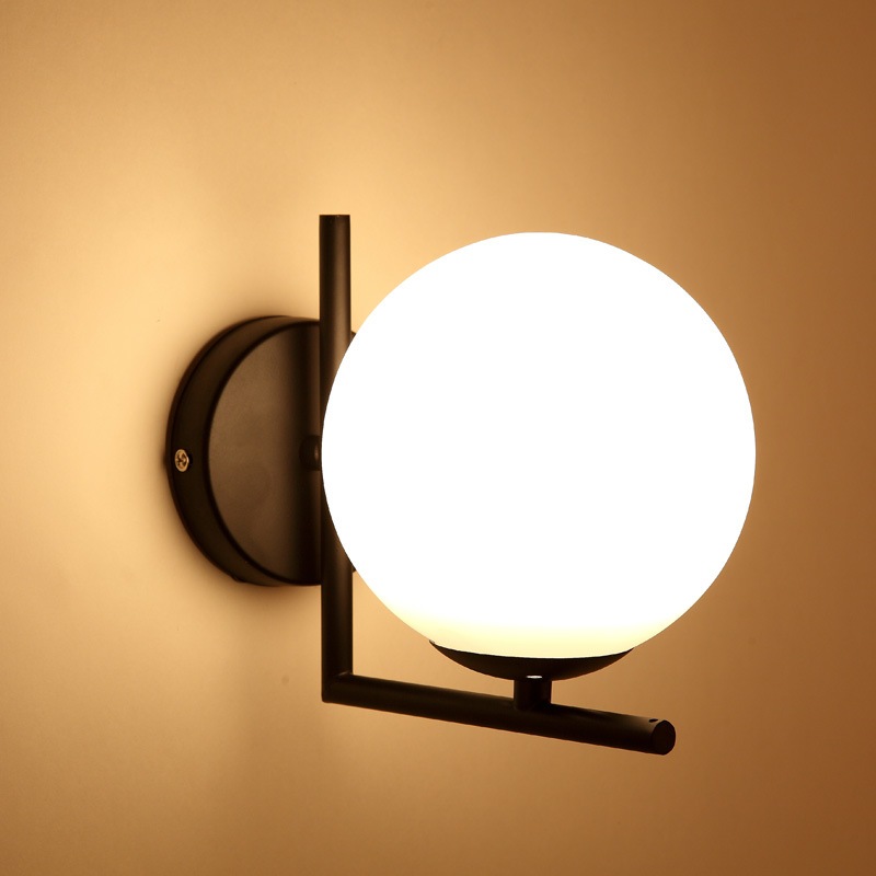 Đèn tường retro thẩm mỹ Đèn chiếu sáng phòng tắm hành lang trong nhà trang trí tường sconce phòng ngủ Bắc Âu bên cạnh