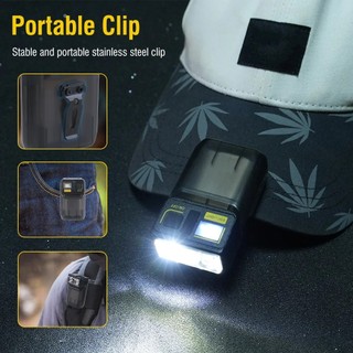 Đèn móc khóa có thể sạc lại, Đèn pin Mini di động có đế từ tính, Đèn làm việc bỏ túi ngoài trời