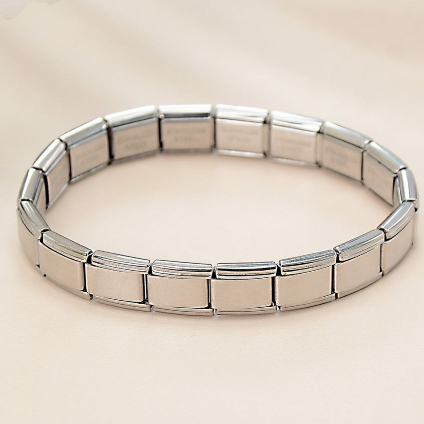 Vòng tay thép không gỉ và titan, phong cách cơ bản, DIY trang sức