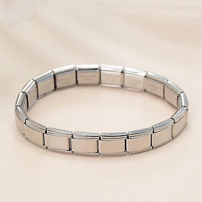 Vòng tay thép không gỉ và titan, phong cách cơ bản, DIY trang sức