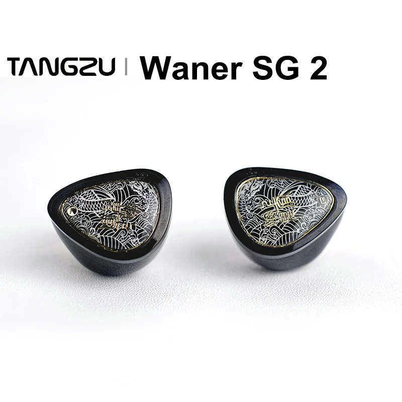 Mới Tangzu Waner 2 10mm Dynamic Driver In-ear Tai nghe IEM MIC Kim loại tổng hợp màng 0,78mm 2Pin IEMs Wan er S.G II