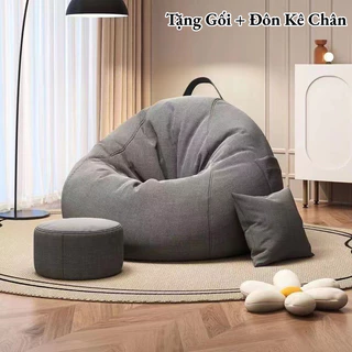 Ghế Sofa Lười Hạt Xốp Cao Cấp Hình Trái Lê,Ghế Lười Hình Hạt Đậu Thiết Kế Đơn Giản Phong Cách Cổ Điể,decor phòng ngủ