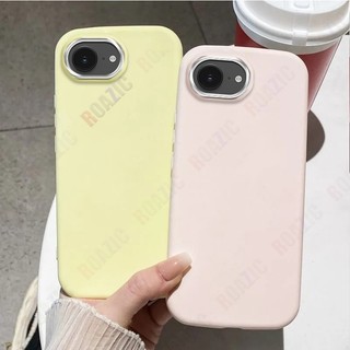 Vỏ Mạ Vỏ Điện Thoại Mềm Tương Thích Cho iPhone 16e Silicon Mềm TPU Chống Sốc Ốp Lưng Bảo Vệ SXP01