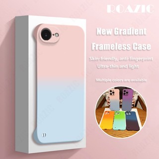 Ốp Lưng Nhựa Cứng Không Khung Gradient Tương Thích Cho iPhone 16e Mỏng Nhiều Màu Sắc Vỏ Điện Thoại Vỏ Camera Bảo Vệ Ốp Lưng SWBK02