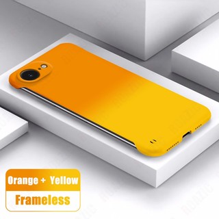 Ốp Lưng Nhựa Cứng Không Khung Gradient Tương Thích Cho iPhone 16e Mỏng Nhiều Màu Sắc Vỏ Điện Thoại Vỏ Camera Bảo Vệ Ốp Lưng SWBK02